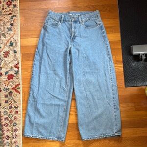 Old Navy Light Blue Baggy Wide-Leg Jeans